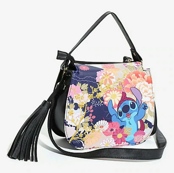 Loungefly Handbags - Loungefly Disney  Stitch floral crossbody bag